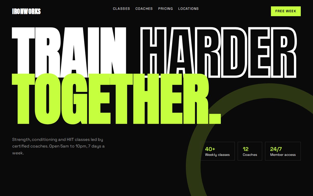 Gym website