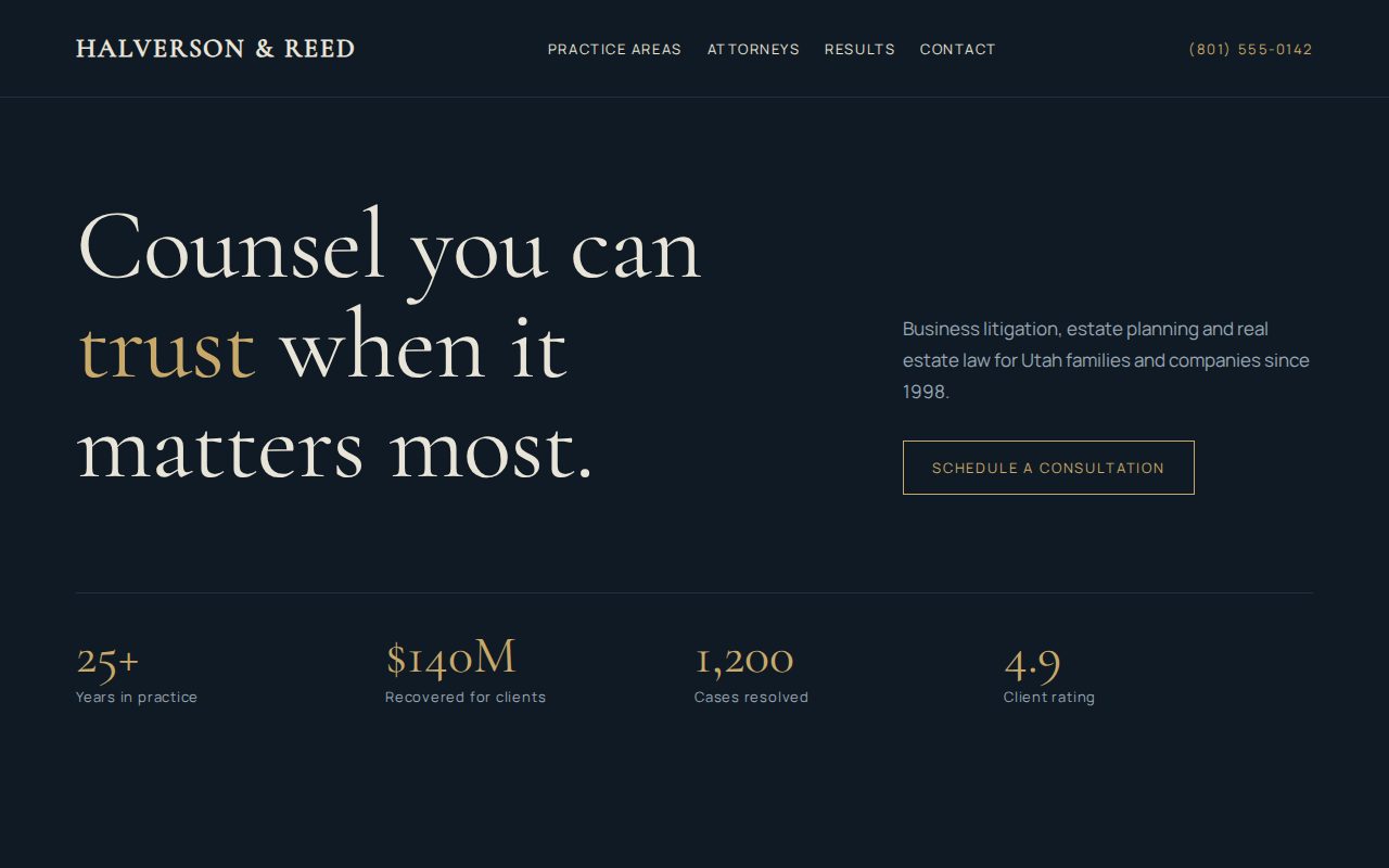 Law firm website